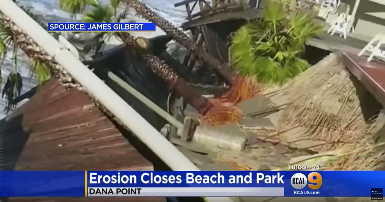 Erosion Closes Dana Point Beach & Park